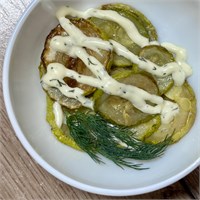 Кабачки, запеченные с чесночным соусом 1000606